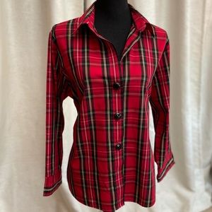FoxCraft Red Plaid Top.